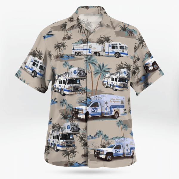 College Station Fire Department Hawaiian Shirt Jezsport.com