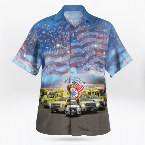 Belgium Cold Springs Fire Department 4Th Of July Hawaiian Shirt Jezsport.com