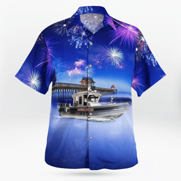 4Th Of July Sanibel Fire Rescue District Fire Boat Hawaiian Shirt Jezsport.com