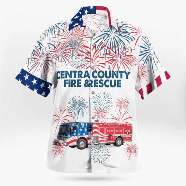 Central County Fire & Rescue, Missouri 4Th Of July Hawaiian Shirt Jezsport.com