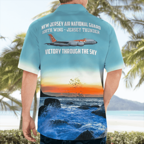 4Th Of July - Air National Guard 108Th Wing Kc - Hawaiian Shirt