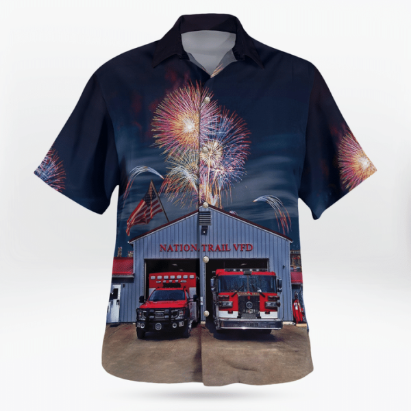 Gratiot, Ohio, National Trail Fire Department 4Th Of July Hawaiian Shirt Jezsport.com