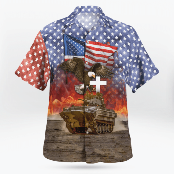 Us Army M113-Osv 4Th Of July Hawaiian Shirt