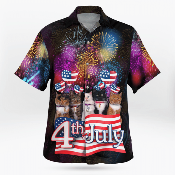 Cats 4Th Of July Hawaiian Shirt Jezsport.com