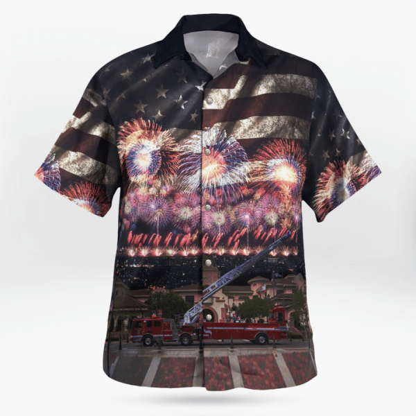 Temecula, California, Temecula Fire Department, 4Th Of July Hawaiian Shirt Jezsport.com