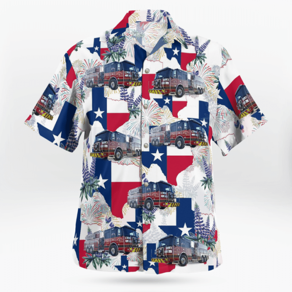 Manchaca Fire Rescue, Austin, Texas 4Th Of July Hawaiian Shirt Jezsport.com