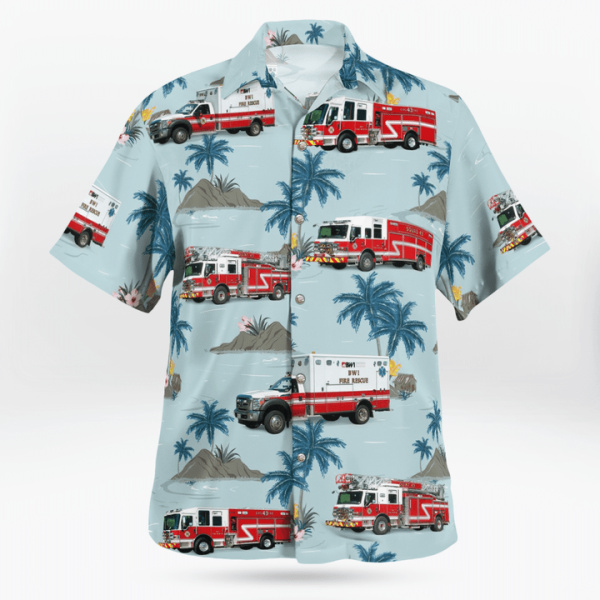 BWI Airport Fire & Rescue Department Station 43 Hawaiian Shirt Jezsport.com