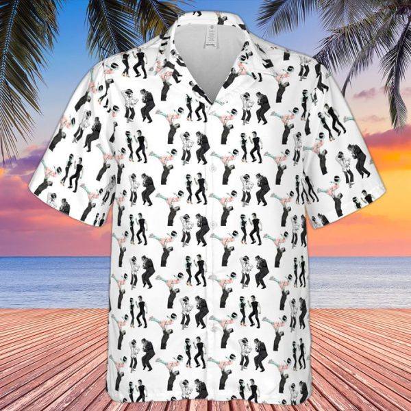 Frankenstein And Bride Dance Movies Dance Scene Mashup Hawaiian Shirt Jezsport.com