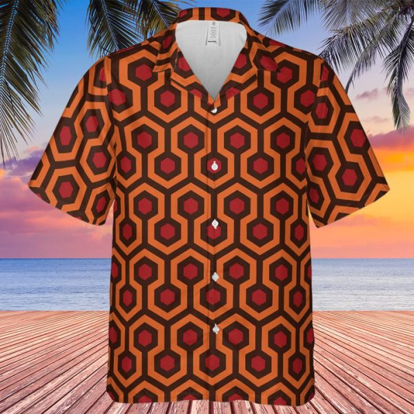 The Overlook Pattern The Shining Hawaiian Shirt Jezsport.com