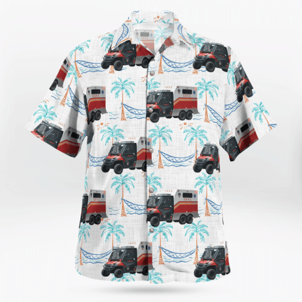 Polaris, FDNY First Aid Ambulance Hawaiian Shirt Jezsport.com