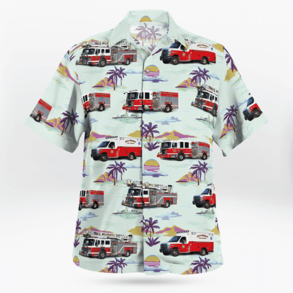 Sea Bright Fire Department Station 43-1 Hawaiian Shirt Jezsport.com