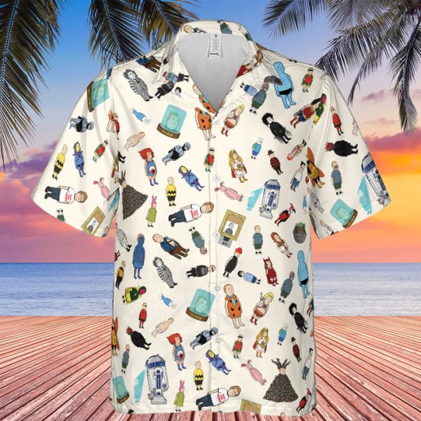 Bobby Hill King Of The Hill Pattern Hawaiian Shirt Jezsport.com