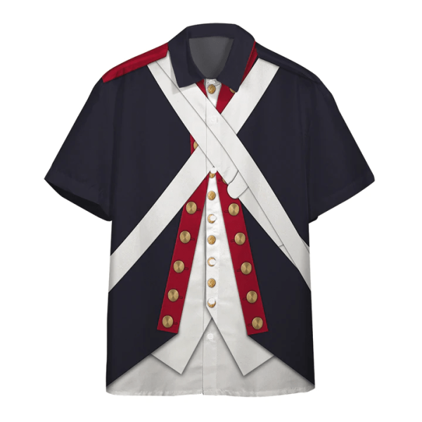 3D Continental Army Custom Short Sleeve Shirt, Hawaiian Shirt