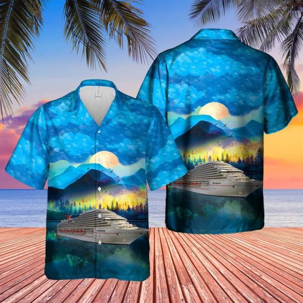 US Cruise Carnival Magic Short Sleeve Casual Hawaiian Shirt Jezsport.com