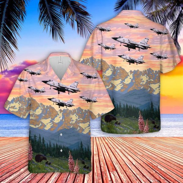 US Air Force Convair F-106A Delta Dart Montana Hawaiian Shirt Jezsport.com