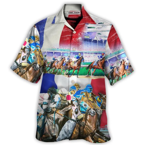 Horse France Horse Racing Amazing Seat Lover - Hawaiian Shirt Jezsport.com