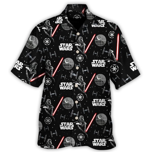 Starwars Darth Vader With Light Saber - Hawaiian Shirt For Men, Women Jezsport.com