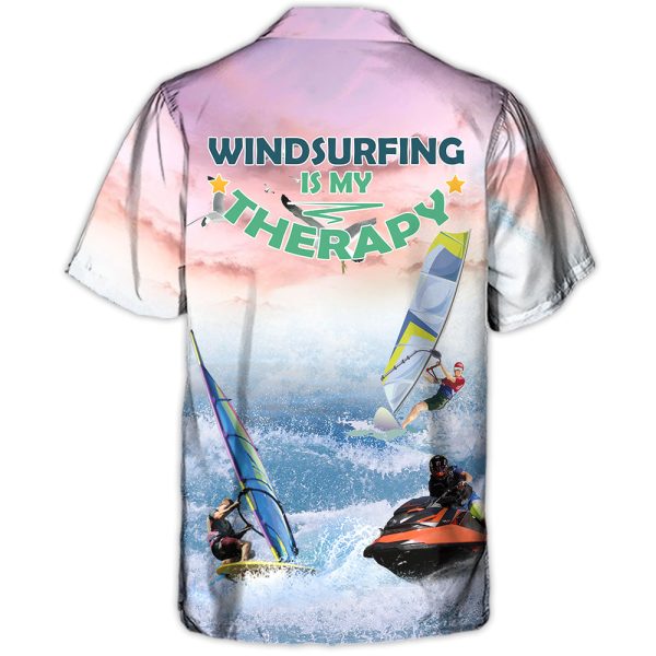 Windsufing Windsurfing Is My Therapy - Hawaiian Shirt Jezsport.com