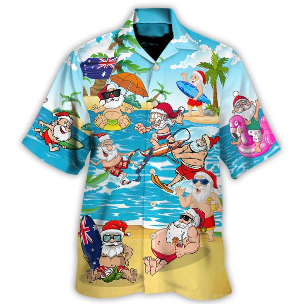 Christmas In July Santa Keeping The Christmas Spirit Alive Year Round - Hawaiian Shirt Jezsport.com