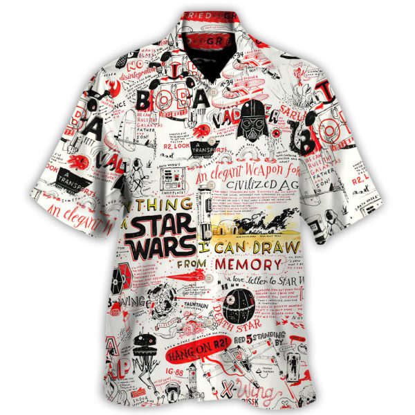 Starwars All Funny Quotes Comic Style - Hawaiian Shirt Jezsport.com