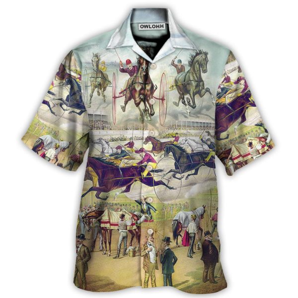 Harness Racing Horse Lover Racing - Hawaiian Shirt Jezsport.com