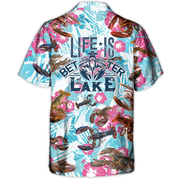 Lobstering Life is Better at the Lake - Hawaiian Shirt Jezsport.com