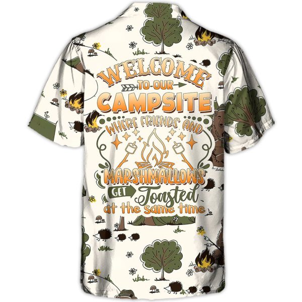 Camping Welcome To Our Campsite - Hawaiian Shirt Jezsport.com