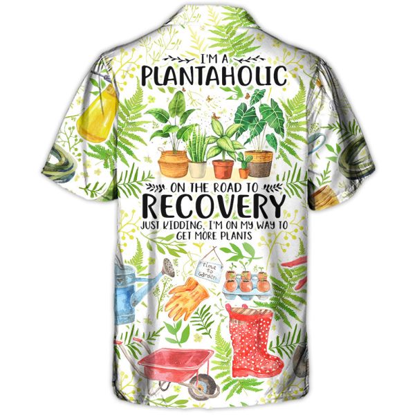 Gardening I'm A Plantaholic Vintage Art - Hawaiian Shirt Jezsport.com