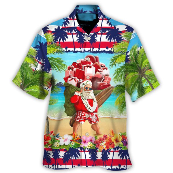 Christmas In July Santa Claus Spent Down At The Beach - Hawaiian Shirt Jezsport.com