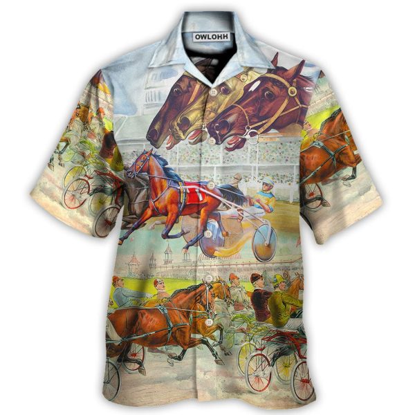 Harness Racing Horse Racing Horse Lover So Cool - Hawaiian Shirt Jezsport.com