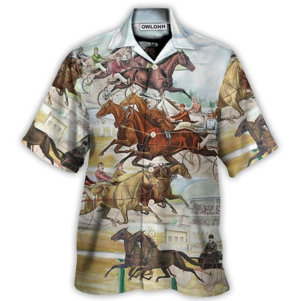 Harness Racing Horse Racing The Best Seat - Hawaiian Shirt Jezsport.com