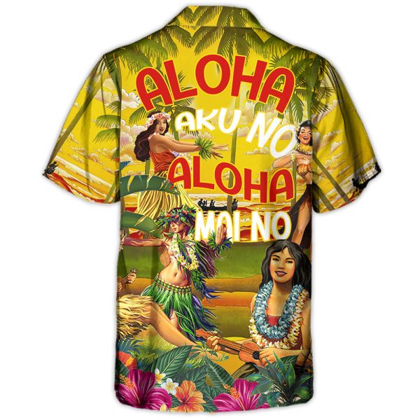 Festival Aloha Aku No Aloha Mai No Summer Hawaii Hula Girl - Hawaiian Shirt Jezsport.com