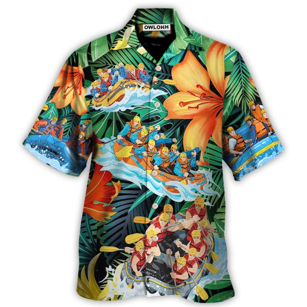 Water Rafting Lover Tropical Style - Hawaiian Shirt Jezsport.com