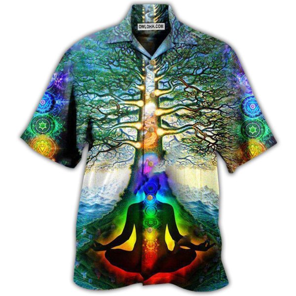 Yoga Peace Comes From Inside Tree Of Life - Hawaiian Shirt Jezsport.com