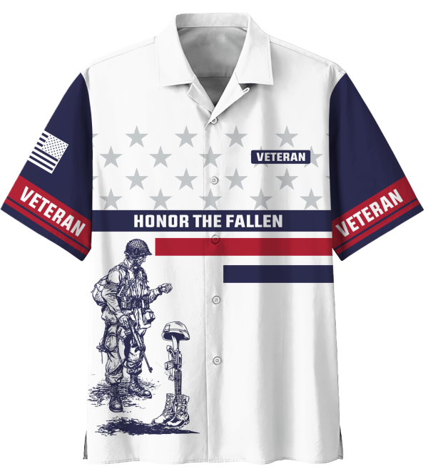 Honor The Fallen Veteran Hawaiian Shirt Jezsport.com