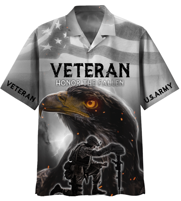 U.S Army Veteran, Honor The Fallen Hawaiian Shirt Jezsport.com