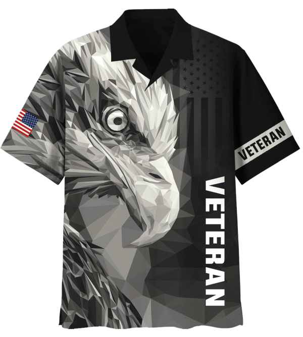 Veteran Eagle Hawaiian Shirt Jezsport.com