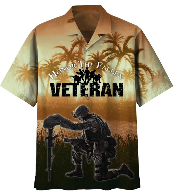 Honor The Fallen Veteran Hawaiian Shirt Jezsport.com