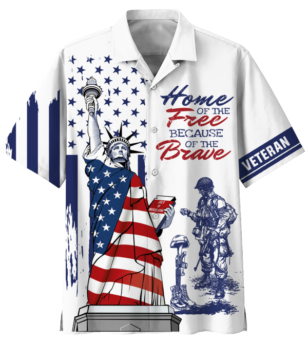 Home Of The Free Because Of The Brave Hawaiian Shirt Jezsport.com