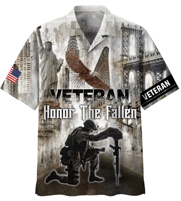 Honor The Fallen Veteran Hawaiian Shirt Jezsport.com