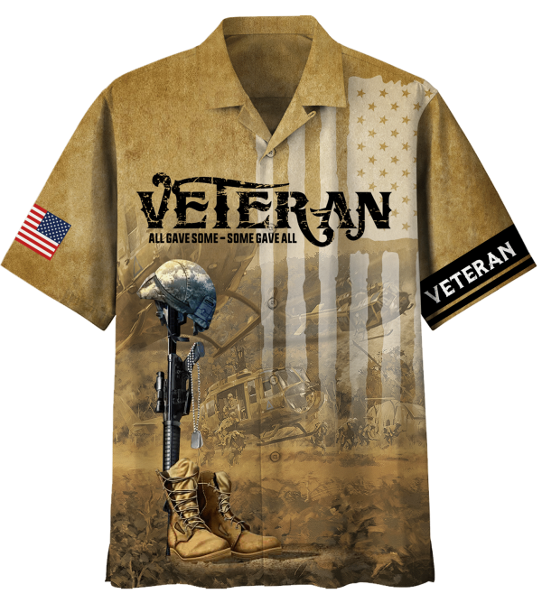 All Gave Some Some Gave All Veteran Hawaiian Shirt Jezsport.com