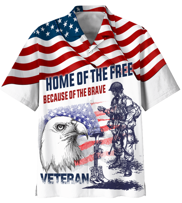 Home Of The Free Because Of The Brave Independence Hawaiian Shirt Jezsport.com