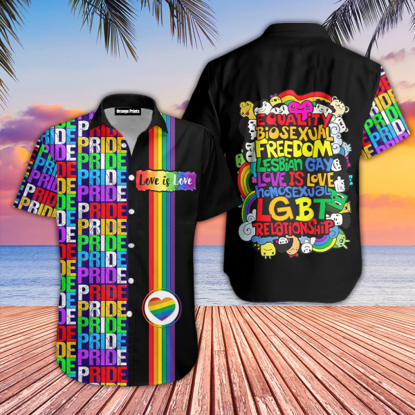 LGBT Love Is Love Pride Month Hawaiian Shirts Jezsport.com