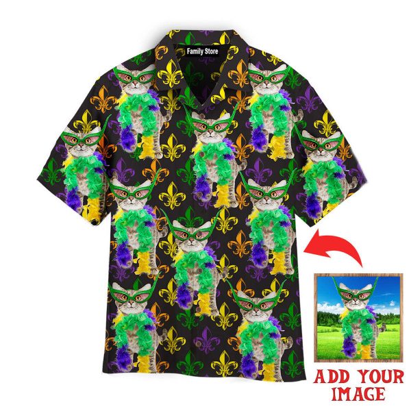 Custom Your Cat Mardi Gras Fat Tuesday Carnival Hawaiian Shirt Jezsport.com