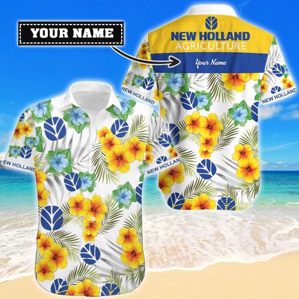 New Holland Customized Hawaiian Shirts For Summer Jezsport.com