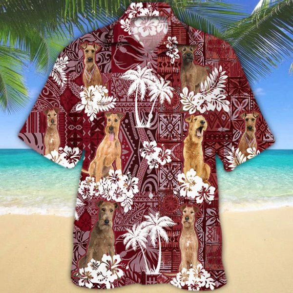 Irish Terrier Red - Gift for Dog Lover - Hawaiian Shirt Jezsport.com