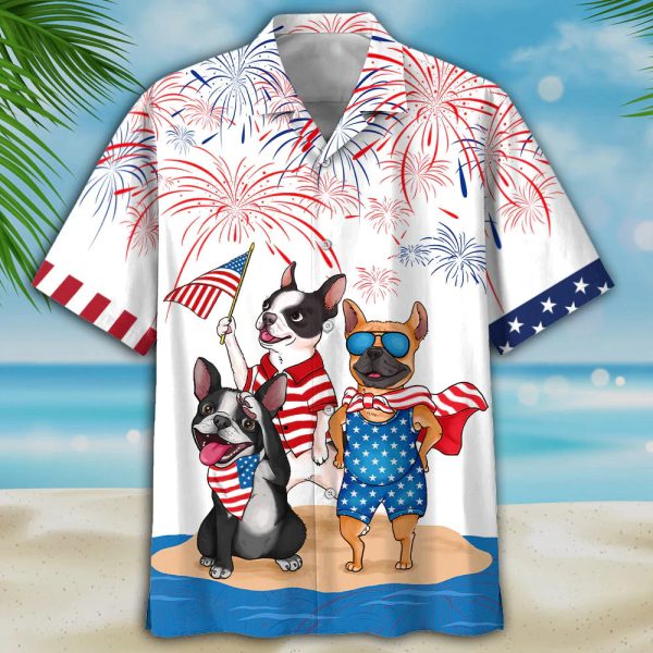 French Bulldog - Independence Is Coming USA Patriotic Hawaiian Shirt Jezsport.com