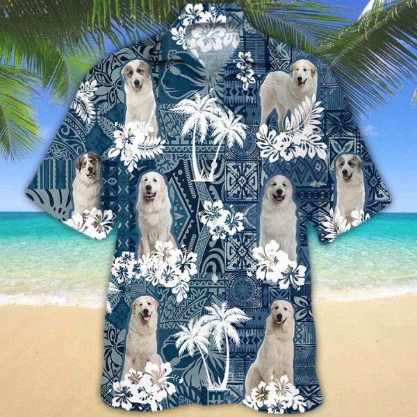 Great Pyrenees Flower Dog Hawaiian Shirt For Men Women Jezsport.com