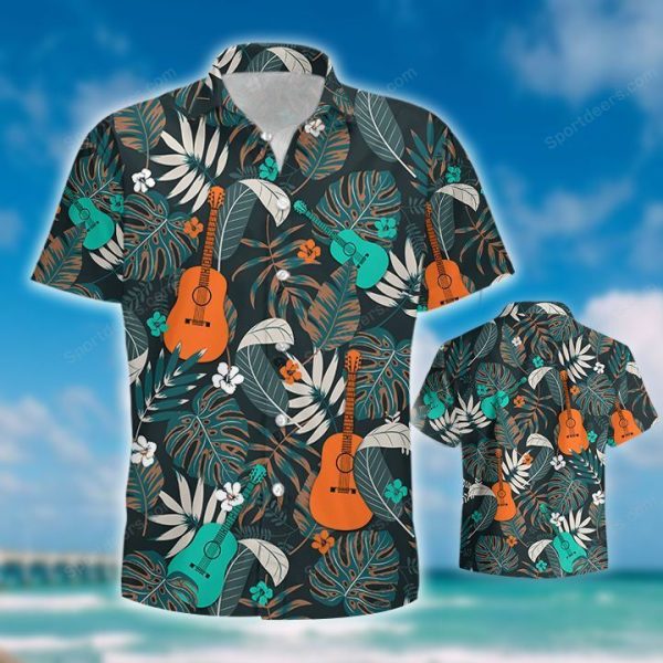 Guitar Summer Gift Hawaiian Shirts For Men Jezsport.com