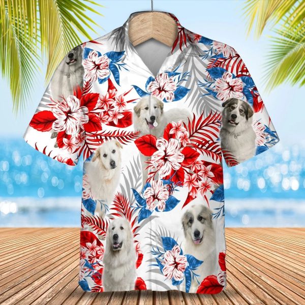 Dog and flower Hawaiian Shirt Jezsport.com